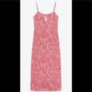 Zara midi jacquard dress